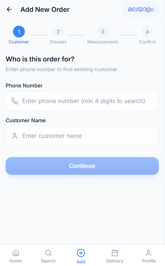 Add and search customers
